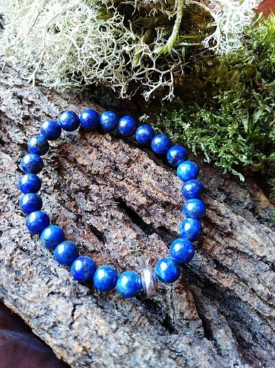 Bracelet  Lapis-Lazuli en perles de 8 mm