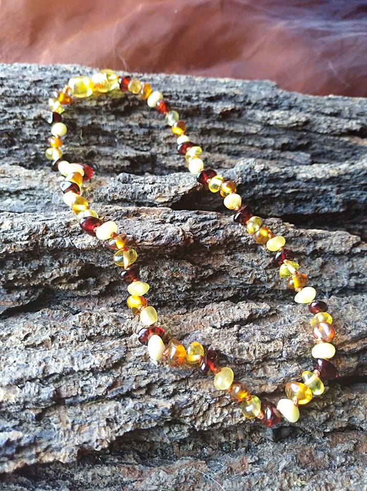 Collier Baroque Pour Bebes En Ambre Multicouleurs Contre Les Poussees Dentaires