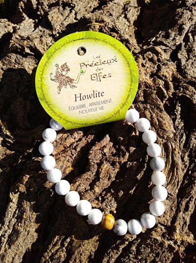 Bracelet  Howlite Perles de  8mm Nouveau départ