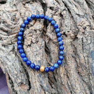 Bracelet Lapis-Lazuli Perles de 6mm