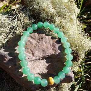 Bracelet Aventurine Verte perles de 8 mm Anti-Stress