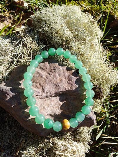 Bracelet Aventurine Verte perles de 8 mm Anti-Stress