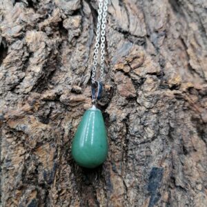 Pendentif goutte Aventurine verte