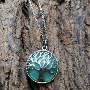 Pendentif arbre de vie en Aventurine