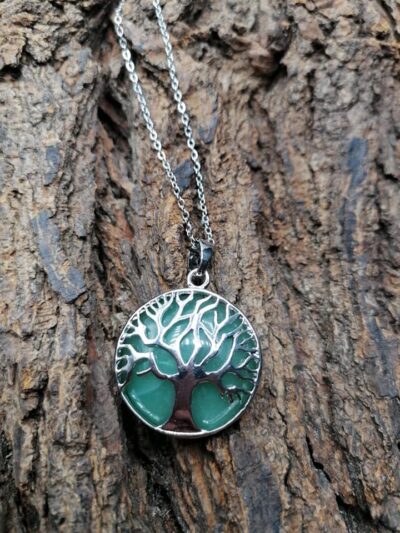 Pendentif arbre de vie en Aventurine