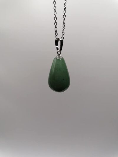 Pendentif goutte Aventurine verte