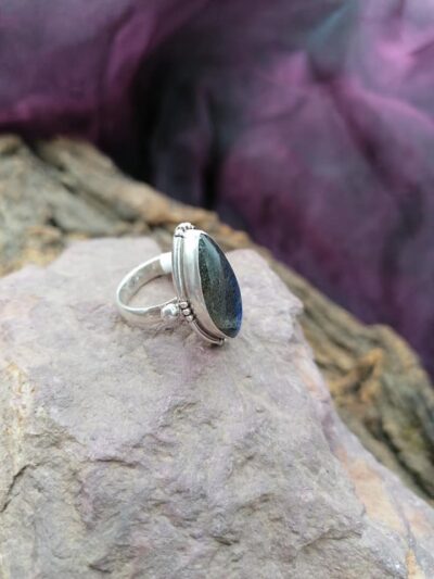 Bague en Argent 925 – Labradorite – Taille 51