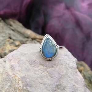 Bague en Argent 925 – Labradorite – Taille 51