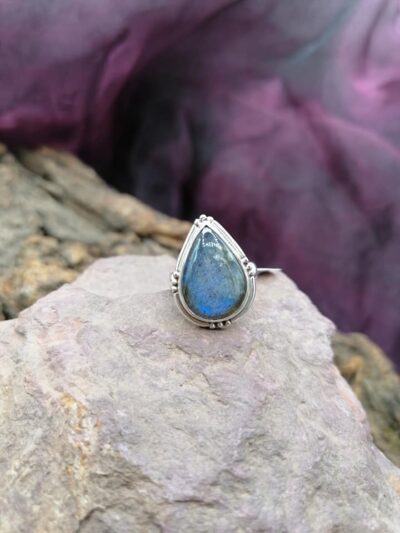 Bague en Argent 925 – Labradorite – Taille 51