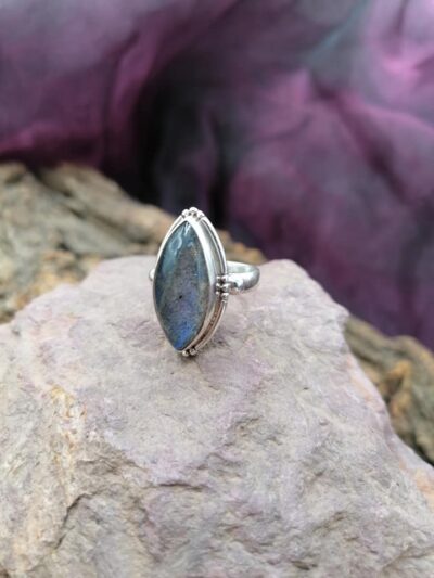 Bague en Argent 925 – Labradorite – Taille 51