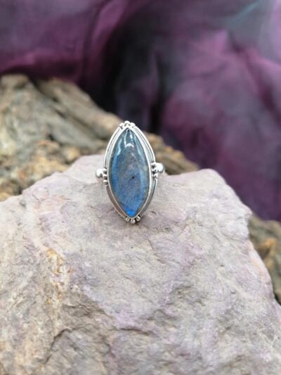 Bague en Argent 925 – Labradorite – Taille 51