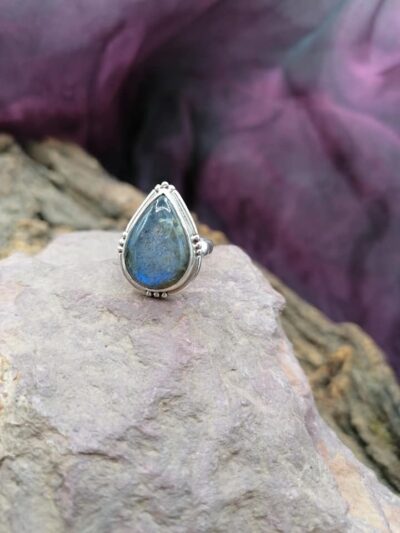 Bague en Argent 925 – Labradorite – Taille 51