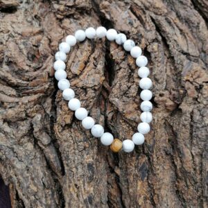 Bracelet  Howlite Perles de  6mm