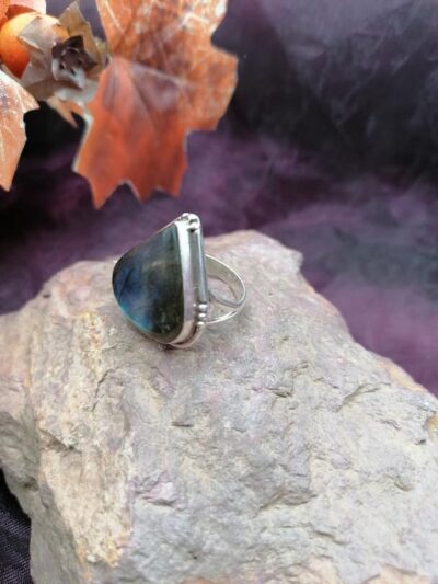 Bague en Argent 925 – Labradorite – Taille 56