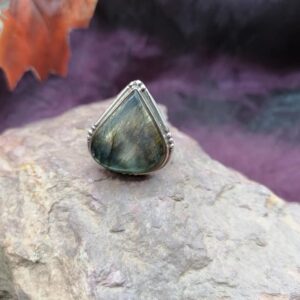 Bague en Argent 925 – Labradorite – Taille 56