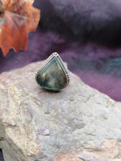 Bague en Argent 925 – Labradorite – Taille 56