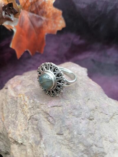 Bague en Argent 925 – Labradorite – Taille 60