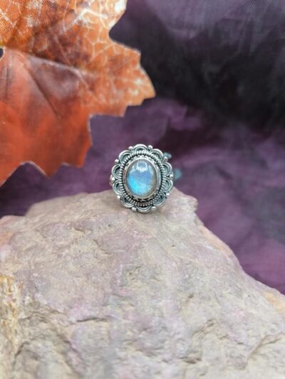 Bague en Argent 925 – Labradorite – Taille 53