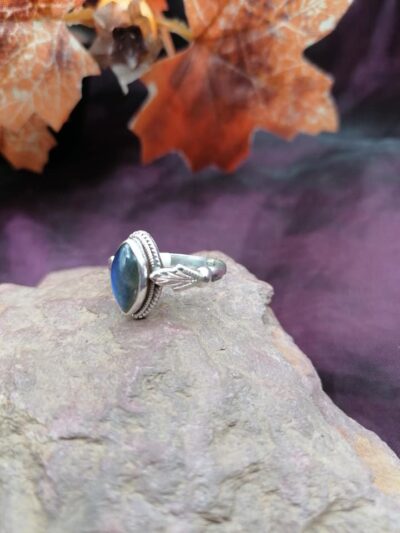 Bague en Argent 925 – Labradorite – Taille 55