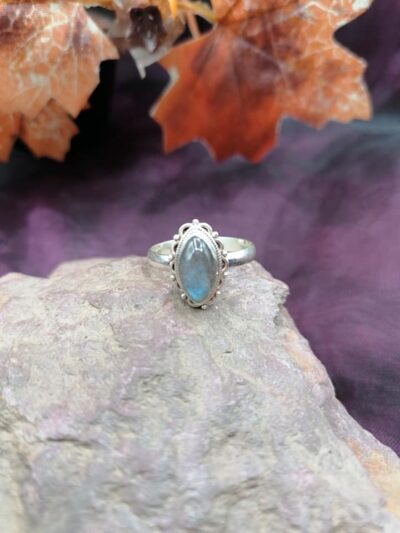 Bague en Argent 925 – Labradorite – Taille 55