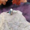 Bague en Argent 925 - Labradorite - Taille 55 – Image 2