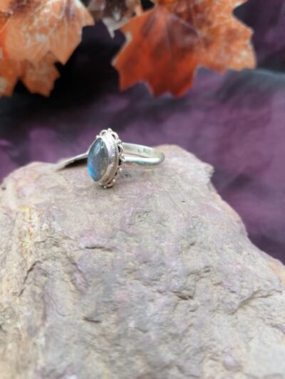 Bague en Argent 925 – Labradorite – Taille 55