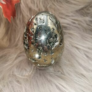 Oeuf en Pyrite – 8 cm