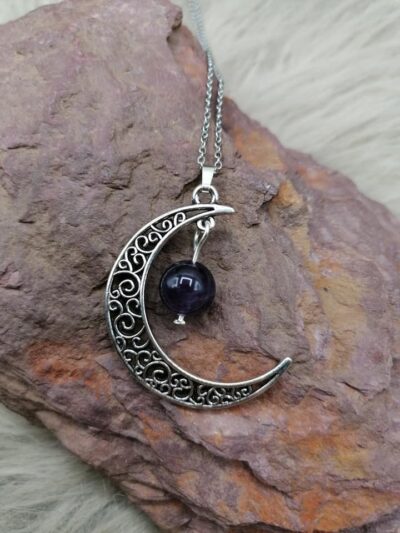 Pendentif “Pouvoir de Lune” – Améthyste