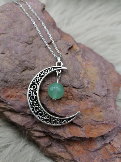 Pendentif “Pouvoir de Lune” – Aventurine Verte