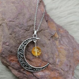 Pendentif “Pouvoir de Lune” – Citrine