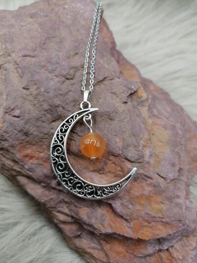 Pendentif « Pouvoir de Lune » – Cornaline