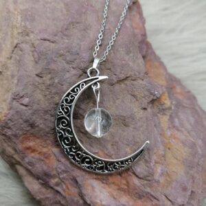 Pendentif « Pouvoir de Lune » – Cristal de Roche