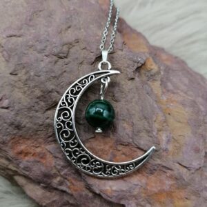 Pendentif « Pouvoir de Lune » – Malachite