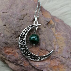 Pendentif “Pouvoir de Lune” – Malachite