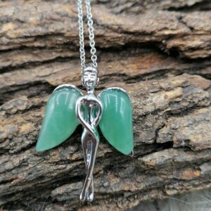 Pendentif Fée en Aventurine Verte