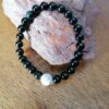 Bracelets pour Couple - Howlite et Tourmaline noir