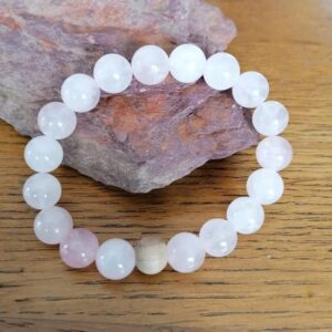 Bracelet Quartz Rose - 10 mm