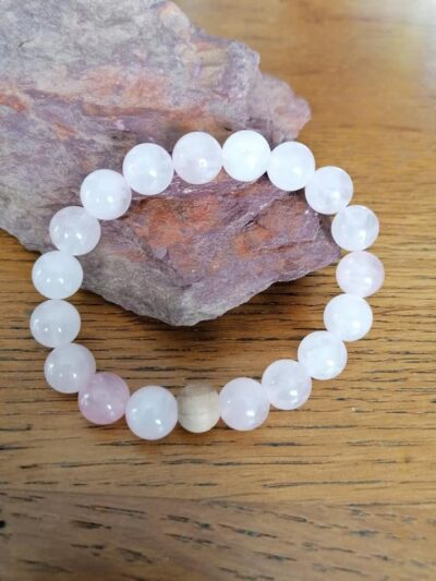 Bracelet Quartz Rose – 10 mm