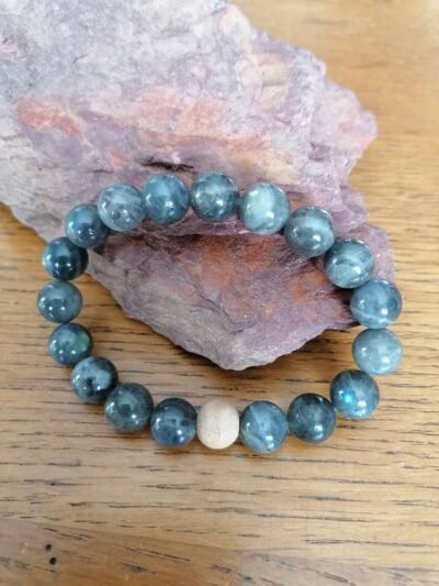 Bracelet en Labradorite – 10mm