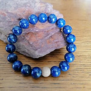 Bracelet en Lapis-Lazuli – 10 mm