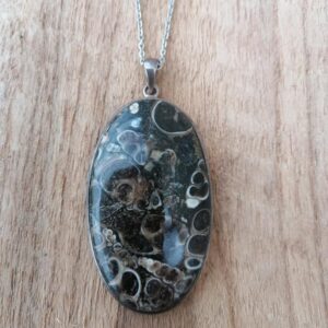 Pendentif en Jaspe Turtella – Argent 925