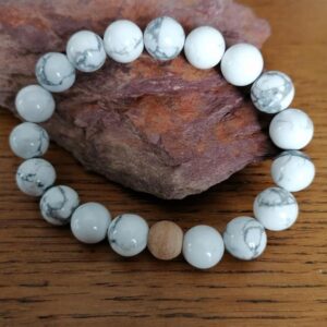 Bracelet en Howlite – 10mm