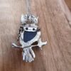 Pendentif - Broche - Hiboux en Améthyste