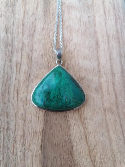 Pendentif en Azurite Malachite - Argent 925