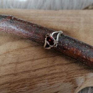Bague en Ambre Véritable – Argent 925 – Taille 57