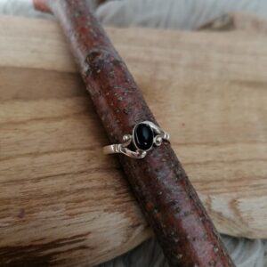 Bague en Onyx – Argent 925 – Taille 56