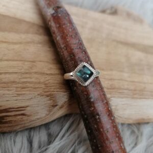 Bague en Labradorite – Argent 925 – Taille 57