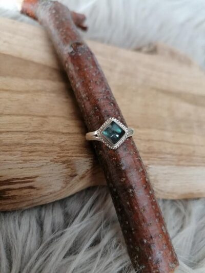 Bague en Labradorite – Argent 925 – Taille 57