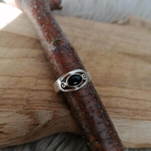 Bague en Onyx – Argent 925 – Taille 57