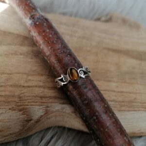 Bague en Oeil du Tigre - Argent 925